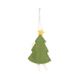 Christimas Tree Mouse Decoration Green - Sleigh Bells Ring - Wilko - thumbnail 3