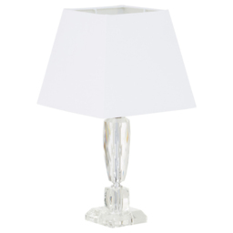 Premier Housewares Stepped Base Table Lamp - Size: 23 x 23 x 43cm - Silver - Wilko - thumbnail 3