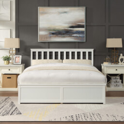Selena Ottoman Bed - White/Double - Wilko - thumbnail 4