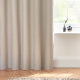 furn. Dawn Linen Thermal Blackout Eyelet Curtain 229 x 183cm - Size: W 183 x D 229cm - Cream - Wilko - thumbnail 5