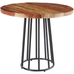 Brooklyn Camea 2 Seater Wooden Round Dining Table - Brown - Wilko - thumbnail 3