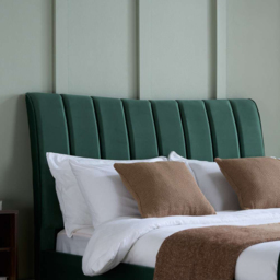 Clover Double Green Velvet Bed - Birlea - Wilko - thumbnail 6