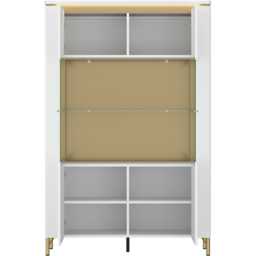 Furniture To Go Lazio Vitrin 2 Door Alpine White Cabinet - Wilko - thumbnail 4