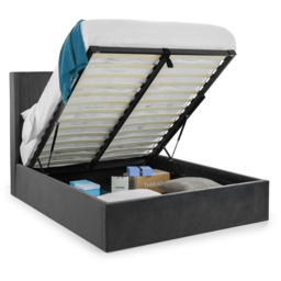 Julian Bowen Langham Super King Grey Storage Ottoman Bed - Wilko - thumbnail 4