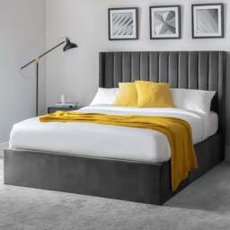 Julian Bowen Langham Super King Grey Storage Ottoman Bed - Wilko - thumbnail 1