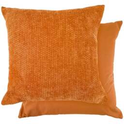 Serene Pica Burnt Orange Cushion Cover - Size: 43 x 43cm - Wilko