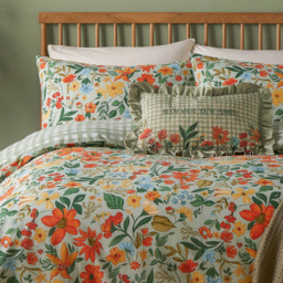 furn. Meadow Super King Size Green Haze Printed Duvet Set - Wilko - thumbnail 4