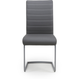 Callisto Set of 2 Grey Leather Effect Dining Chair - Wilko - thumbnail 7