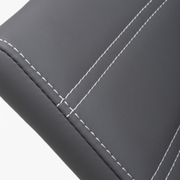 Callisto Set of 2 Grey Leather Effect Dining Chair - Wilko - thumbnail 6