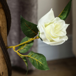 Portland White Rose Artificial Tree in Pot 90cm 2 Pack - Size: 90 x 18 x 18cm - Wilko - thumbnail 5