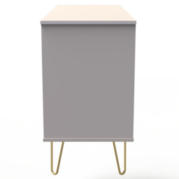 Crowndale Cube 6 Drawer Matt Kashmir Chest of Drawers Ready Assembled - Cream - Wilko - thumbnail 5