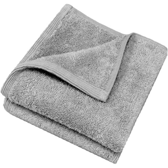 Allure Bath Fashions Marlborough Bamboo Cotton Silver Grey Face Cloth 2 Pack - Size: 30 x 30cm - Wilko - image 1