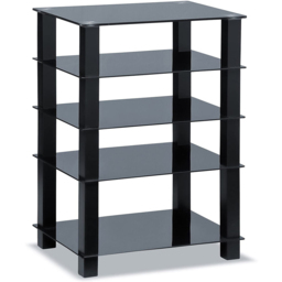 Centurion Supports Trinity Gloss Black 5 Shelf TV Unit - Size: 82 x 60 x 45cm - Wilko - thumbnail 5