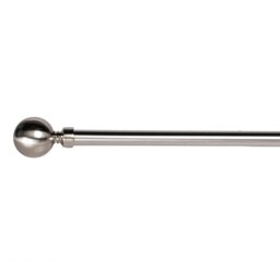 Ascot Chrome Extending Curtain Pole 120 to 210cm - Size: 120 - 210 cm - Wilko - thumbnail 1