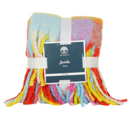 Jacinta Check Throw  - Multicolour - Wilko