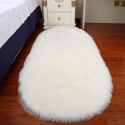 Living and Home White Oval Super Soft Shaggy Rug - Wilko - thumbnail 4