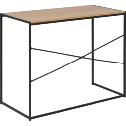 Florence Seaford Office Desk Black and Oak - Furniture To Go - Wilko - thumbnail 5