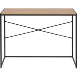 Florence Seaford Office Desk Black and Oak - Furniture To Go - Wilko - thumbnail 4