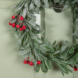 Samuel Alexander Wreath with Red Berries 35cm - Size: 35 x 35 x 4cm - Green / Red - Wilko - thumbnail 7