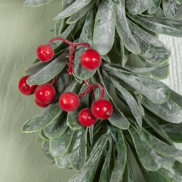 Samuel Alexander Wreath with Red Berries 35cm - Size: 35 x 35 x 4cm - Green / Red - Wilko - thumbnail 6