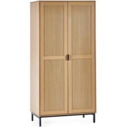Julian Bowen Sia 2 Door Warm Wood Wardrobe - Brown - Wilko - thumbnail 3