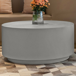 Elementi Rome Space Grey GRC Coffee Table - Size: 41 x 86 x 86cm - Wilko - thumbnail 1