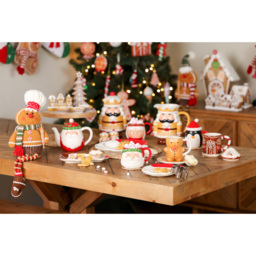 The Seasonal Gift Co. Santa & Friends Penguin Ceramic Mug Small - Size: 9 x 12 x 8.5cm - Black - Wilko - thumbnail 3