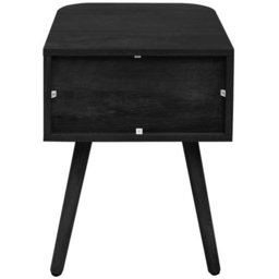 Birlea Noah Single Drawer Black Rattan Bedside Table - Wilko - thumbnail 6
