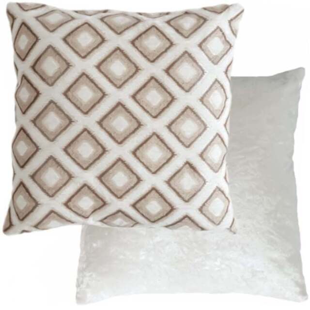Serene Nevada Cream Cushion Cover 43 x 43cm - Wilko - image 1