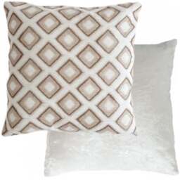 Serene Nevada Cream Cushion Cover 43 x 43cm - Wilko