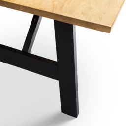 Julian Bowen Hockley 4 Seater Dining Table Black and Oak - Wilko - thumbnail 7