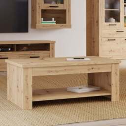 Florence Corona Single Shelf Artisan Oak Rising Coffee - Size: 45.7 x 110 x 65cm - Brown - Furniture To Go - Wilko