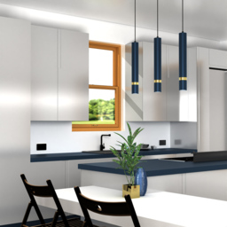 Milagro Joker Blue 3 Pendant Lamp 230V - Size: 8 x 60 x 90cm - Wilko - thumbnail 3