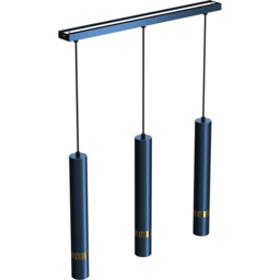 Milagro Joker Blue 3 Pendant Lamp 230V - Size: 8 x 60 x 90cm - Wilko - thumbnail 5