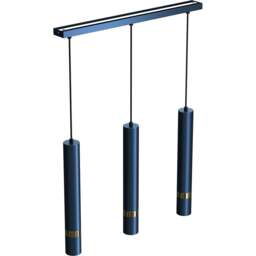 Milagro Joker Blue 3 Pendant Lamp 230V - Size: 8 x 60 x 90cm - Wilko - thumbnail 1
