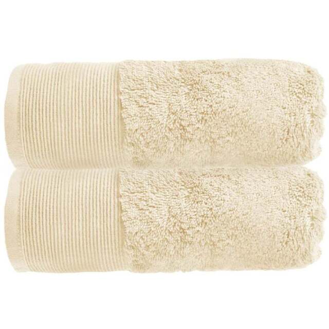 Allure Bath Fashions Bamboo Sand Luxury Marlborough Hand Towel - Size: 50 x 90cm - Brown - Wilko - image 1