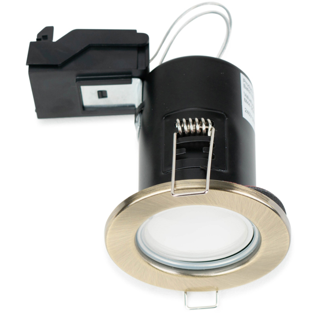 ValueLights Antique Brass Cool White LED Ceiling Downlight 4 Pack - Gold - Wilko - image 1