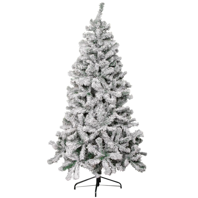 Samuel Alexander Snow Flocked Artificial Christmas Tree 7ft - Multi - Wilko - image 1