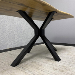 Portland 5 Seater Velvet Wooden Dining Set with Bench Brown Grey and Black - Multi - Wilko - thumbnail 6