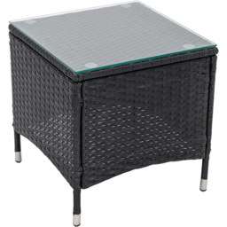 Venice Set of 2 Black Sun Loungers with Table - Size: 103 x 59 x 196cm - MCC - Wilko - thumbnail 6
