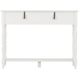 Seconique Stratford 2 Drawer White Console Table - Size: 75.5 x 100 x 35cm - Wilko - thumbnail 6