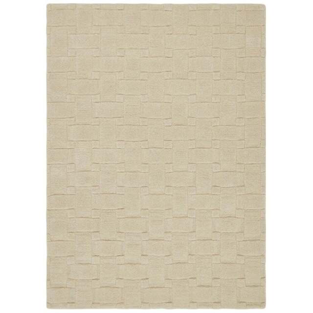 Origins New Ivory 3D Basketweave Rug 120 x 170cm - White - Origins Rugs - Wilko - image 1
