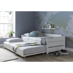 Copella White Guest Bed and Trundle - Size: Single - Bedmaster - Wilko - thumbnail 6