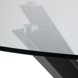 Florence Heaven Clear Glass Round 4 seater Dining Table Black - Furniture To Go - Wilko - thumbnail 5