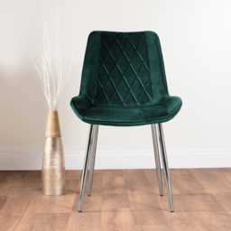 Furniturebox Copeland Cesano Marble Effect 2 Seater Dining Set White Green and Chrome - Wilko - thumbnail 5