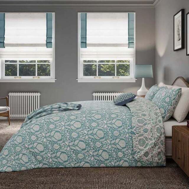 Helena Springfield Double Teal Sunflowers Duvet Set - Wilko - image 1