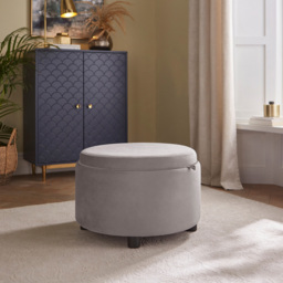 GFW Leylani Grey Tray Table Storage Stool - Size: 37 x 56 x 56cm - Wilko - thumbnail 7
