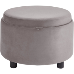 GFW Leylani Grey Tray Table Storage Stool - Size: 37 x 56 x 56cm - Wilko - thumbnail 3