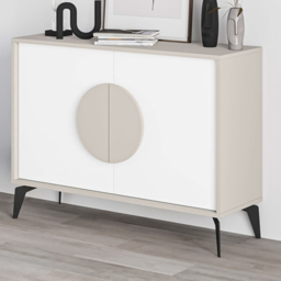 Decortie Gora Sandstone and White Console Sideboard - Multi - Wilko