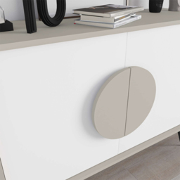 Decortie Gora Sandstone and White Console Sideboard - Multi - Wilko - thumbnail 4